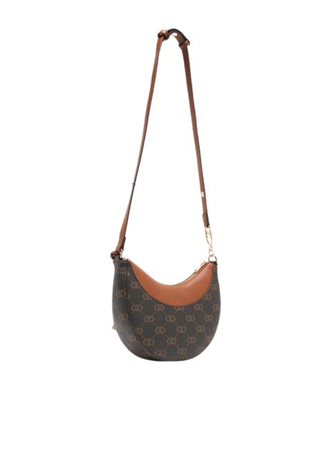 Borsa hobo media con logo MARRONE Liu Jo | AF5251E005381244